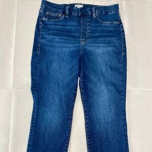 Good American Women’s Slight Flare Stretch Blue Denim Jeans - Size 2XL